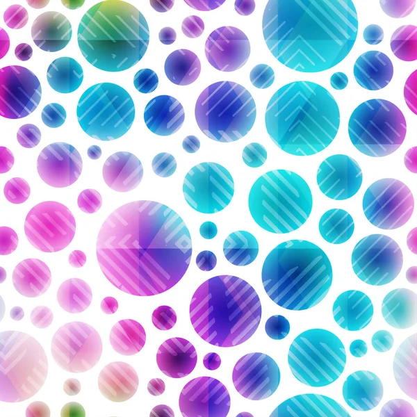Colored circle seamless pattern — Stock Vector