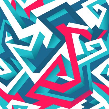 İzometrik geometrik seamless modeli