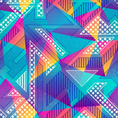 renkli üçgen seamless modeli