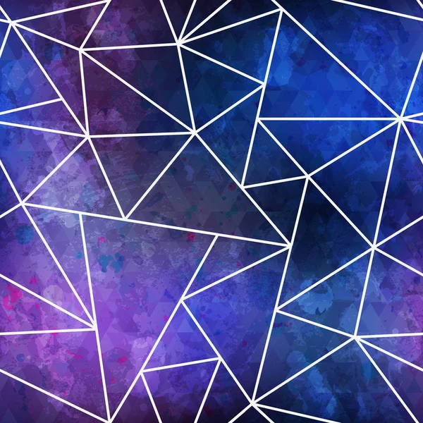 Triangle violet motif sans couture avec effet grunge — Image vectorielle