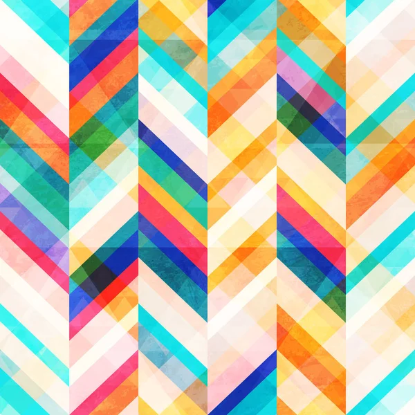 Motif sans couture zigzag coloré — Image vectorielle