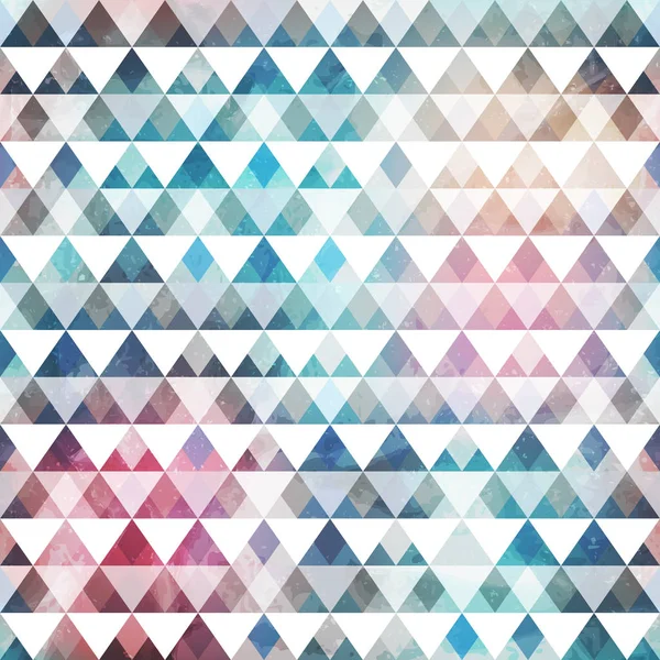 Triangle pattern with grunge effect — Stock Vector