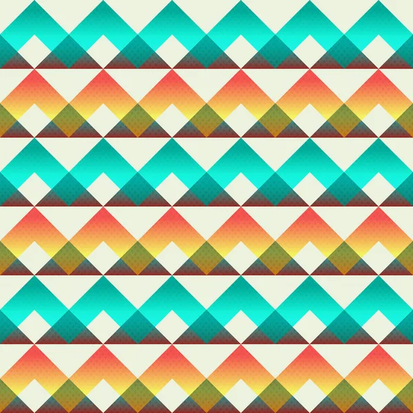 Vintage triangle seamless pattern — Stock Vector