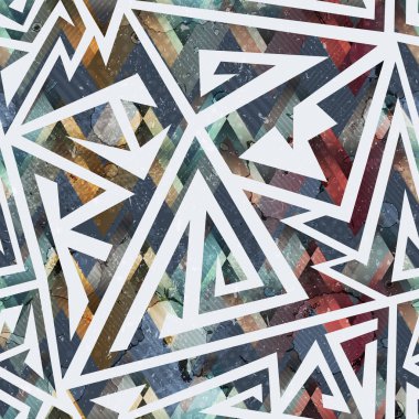 Grunge geometrik seamless modeli