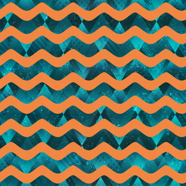물 형상 완벽 한 패턴 — 스톡 벡터