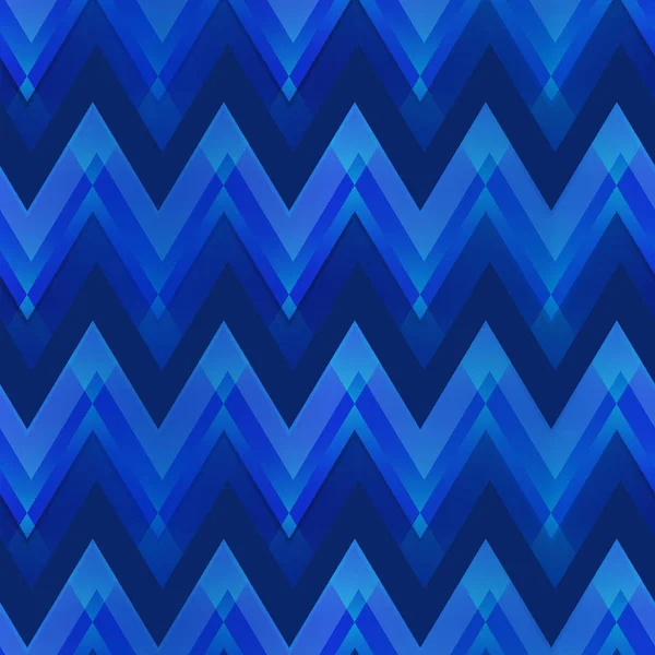 Modello senza cuciture a zig-zag di colore blu scuro — Vettoriale Stock