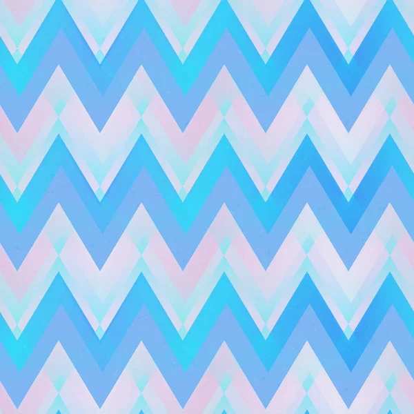 Modèle sans couture en zigzag de couleur bleue — Image vectorielle