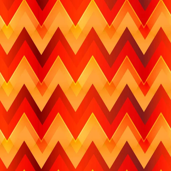 Couleur chaude zigzag motif sans couture — Image vectorielle