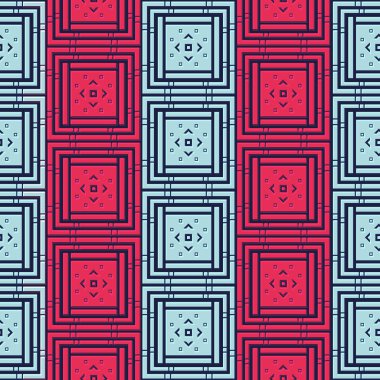 soyut geometrik seamless modeli ile kareler