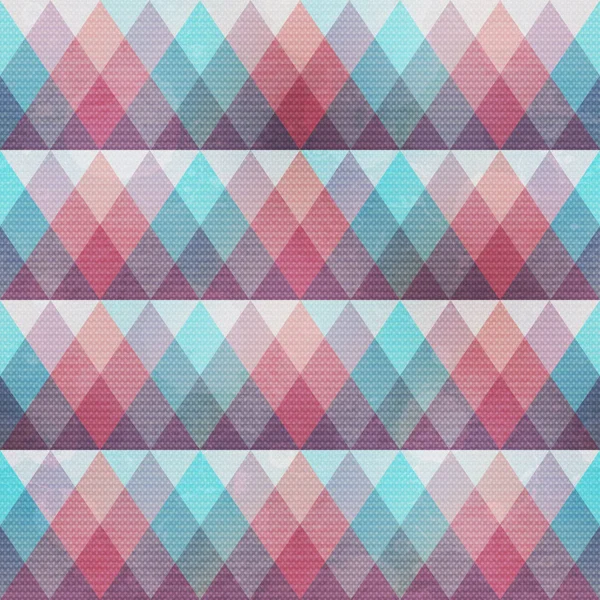Ретро-цветные треугольники с эффектом гранжа — стоковый вектор