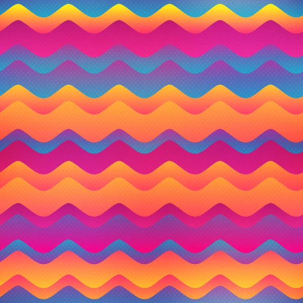 Rainbow waves naadloze patroon — Stockvector