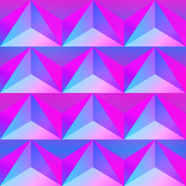 Pink triangle seamless pattern — Stock Vector