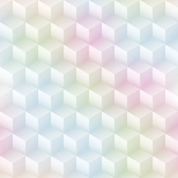 Pastel couleur cube motif sans couture — Image vectorielle