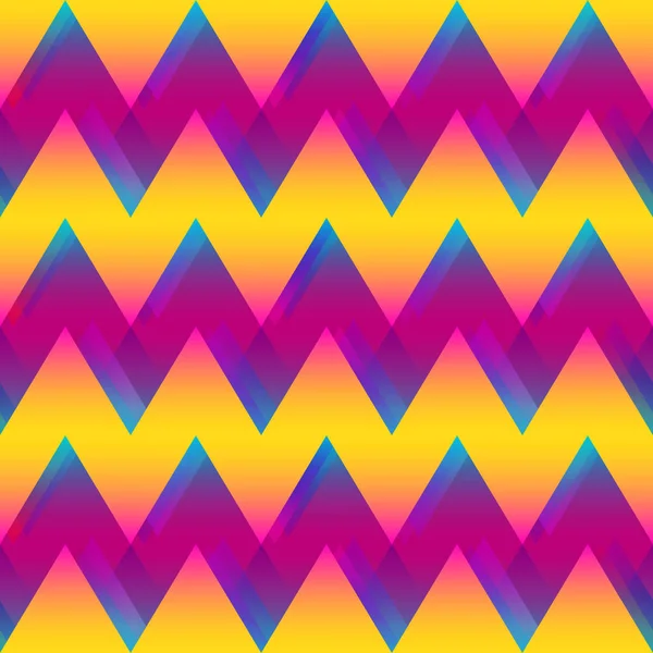 彩色曲折无缝模式 — 图库矢量图片