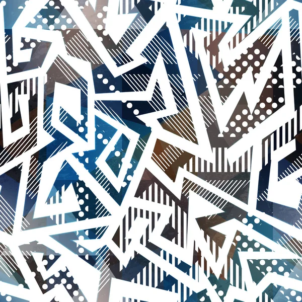 Modèle géométrique abstrait sans couture — Image vectorielle