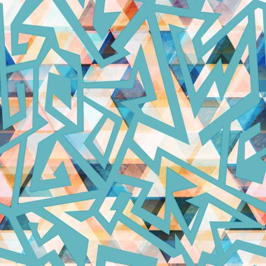 Grunge geometrik seamless modeli