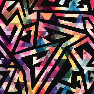 renkli geometrik seamless modeli