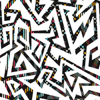 Soyut geometrik dikişsiz desen