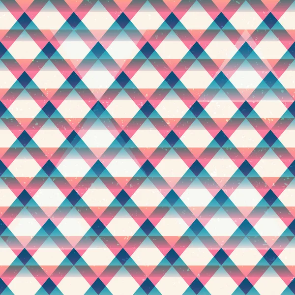 Triangles rétro Modèle sans couture — Image vectorielle