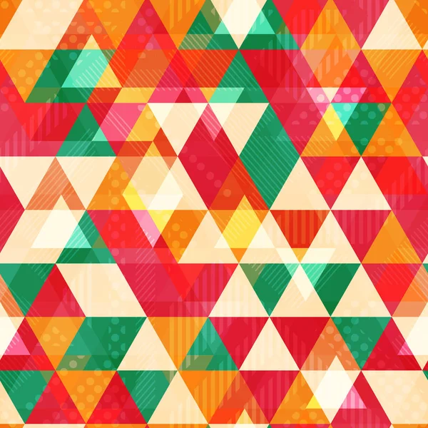 Triangle jaune motif sans couture — Image vectorielle