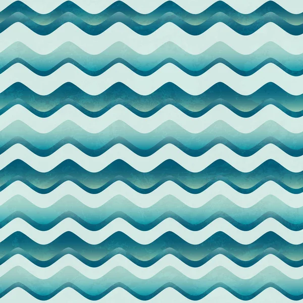Vatten seamless mönster med grunge effekt — Stock vektor