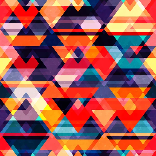 Farbiges Mosaik nahtloses Muster — Stockvektor