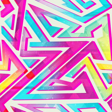 Gökkuşağı geometrik seamless modeli