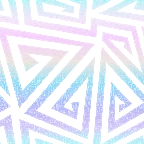 Regenboog geometrische spiralen patroon — Stockvector