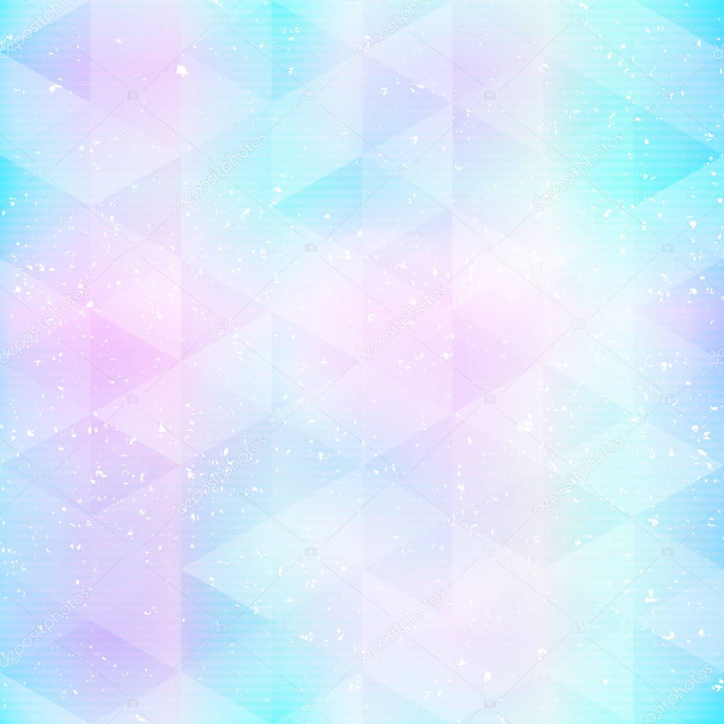 Neon triangle seamless pattern with grunge effect