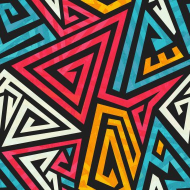 grafiti geometrik seamless modeli