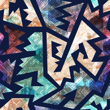 Antik geometrik seamless modeli