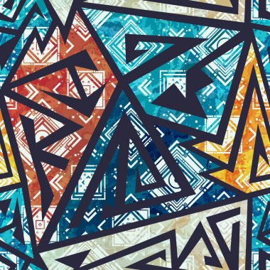Afrika geometrik seamless modeli