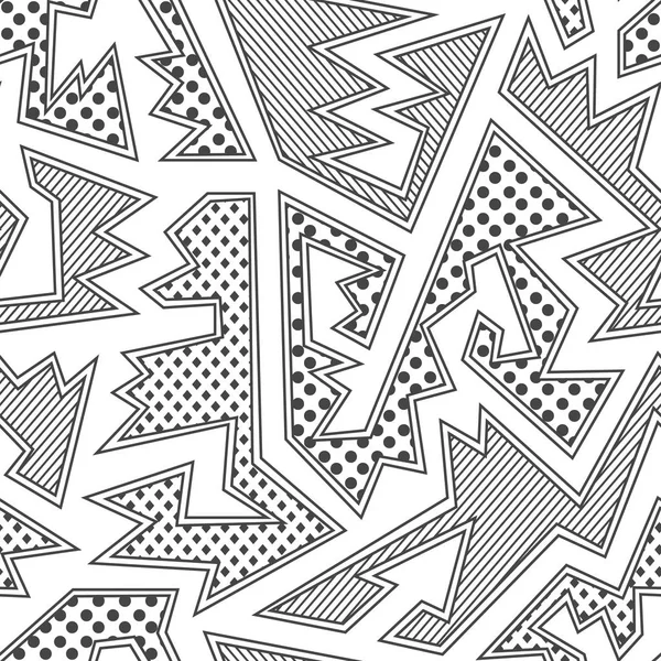 Monochrome tribal seamless pattern — Διανυσματικό Αρχείο