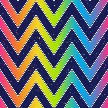 Grunge efektli parlak zigzag deseni.