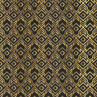 Altın antika geometrik pürüzsüz desen.