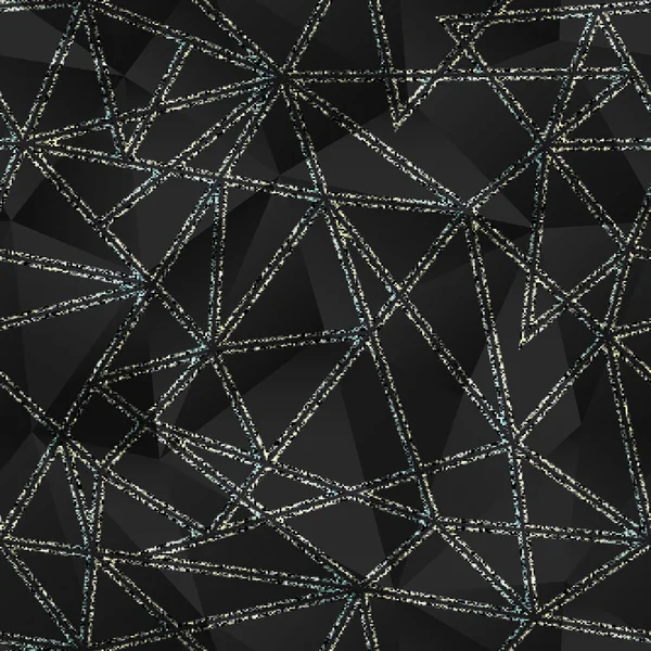 Patrón de triángulo negro con efecto grunge . — Archivo Imágenes Vectoriales