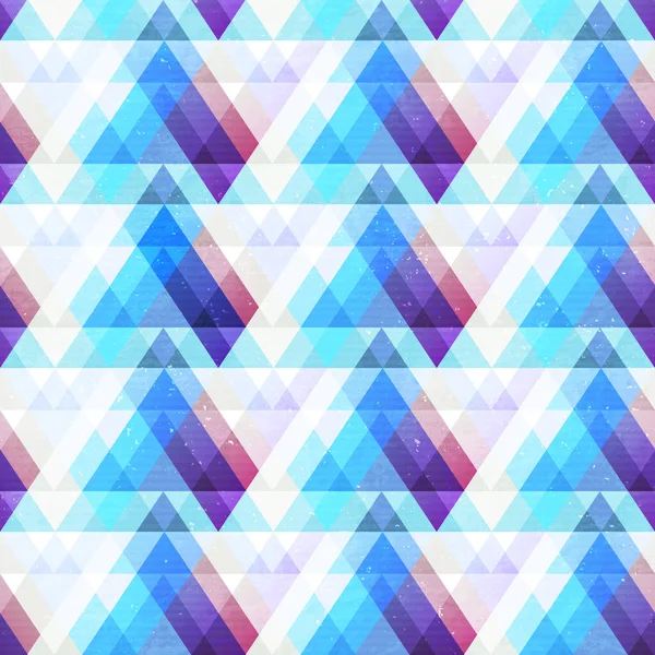 具有磨擦效果的蓝色三角形纹理 — 图库矢量图片