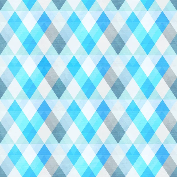 Grunge efektli mavi üçgen desen — Stok Vektör