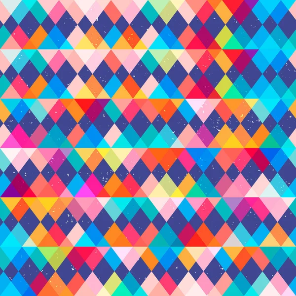 Bright triangle seamless pattern. — Stock Vector