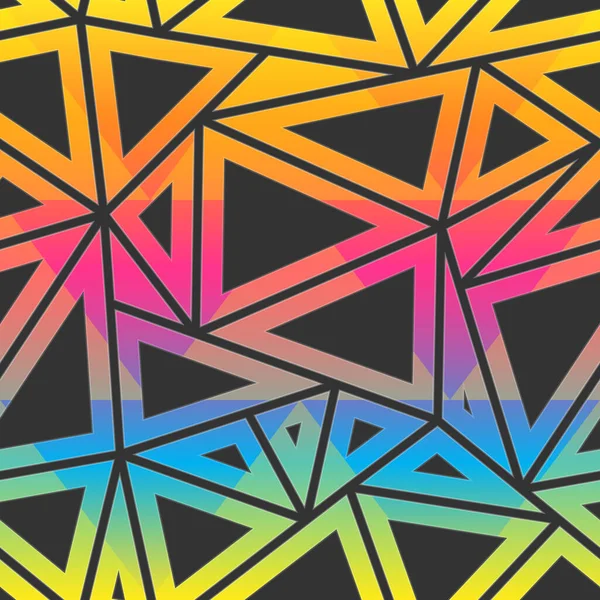 Colored triangle vector pattern. — 스톡 벡터