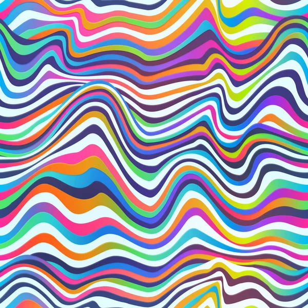 Lignes sans couture vectorielles colorées . — Image vectorielle