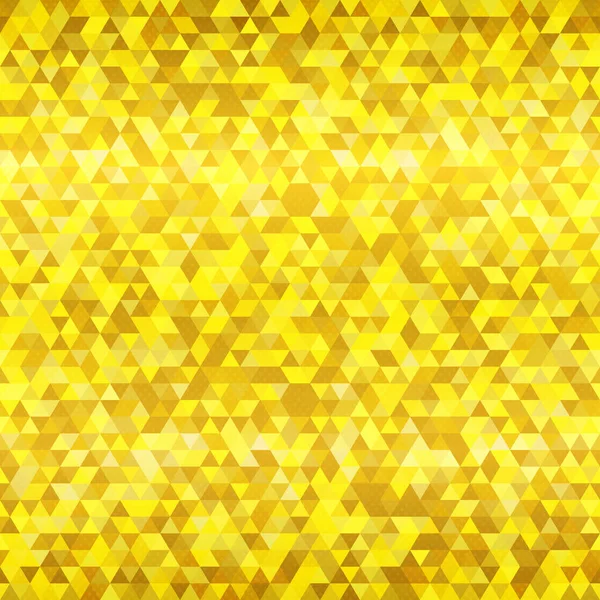 Gold color triangle seamless pattern. — Stock Vector