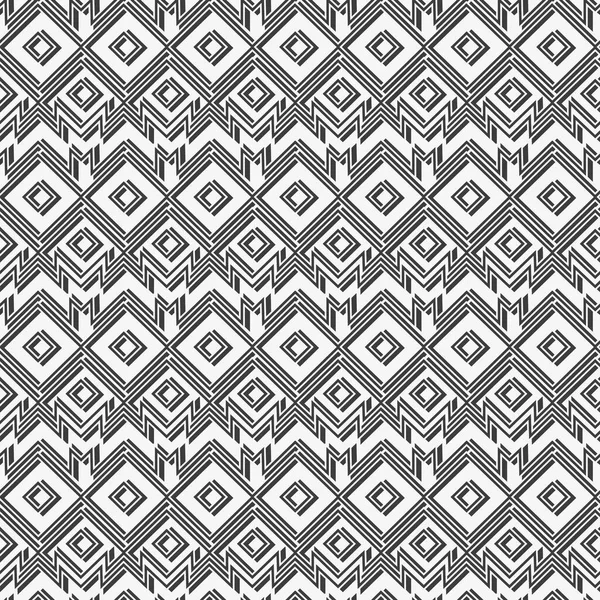 Monochrome retro geometric pattern. — Stock Vector