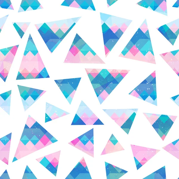 パステル三角形シームレスパターン. — ストックベクタ