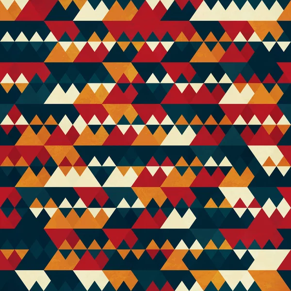 Triangle rétro motif sans couture . — Image vectorielle
