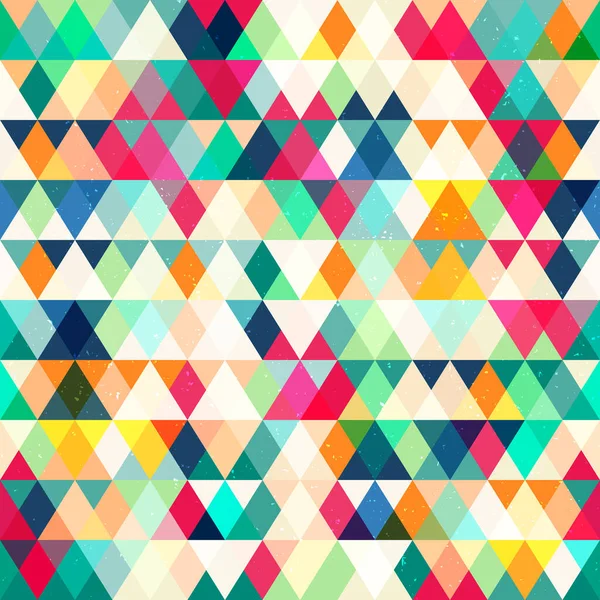 Triangle seamless vector pattern. — Stock Vector