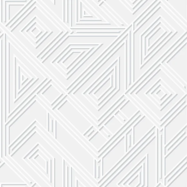 白い幾何学的ベクトルパターン — ストックベクタ