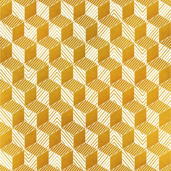 Gele kleur geometrisch naadloos patroon. Stockillustratie