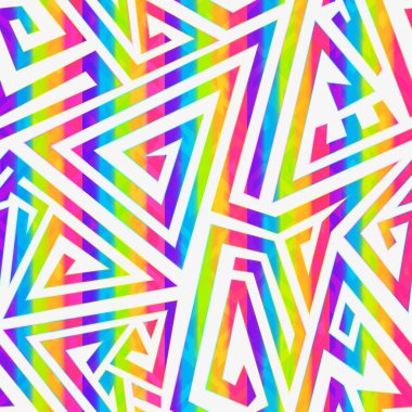 Gökkuşağı spiral deseni.