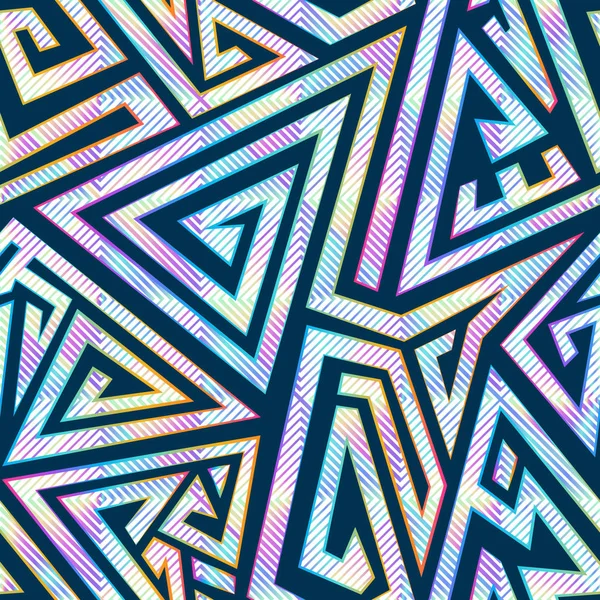 Abstrakt labyrint seamless mönster. — Stock vektor